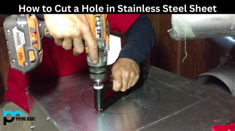 cut hole in metal sheet|cutting 20 gauge sheet metal.